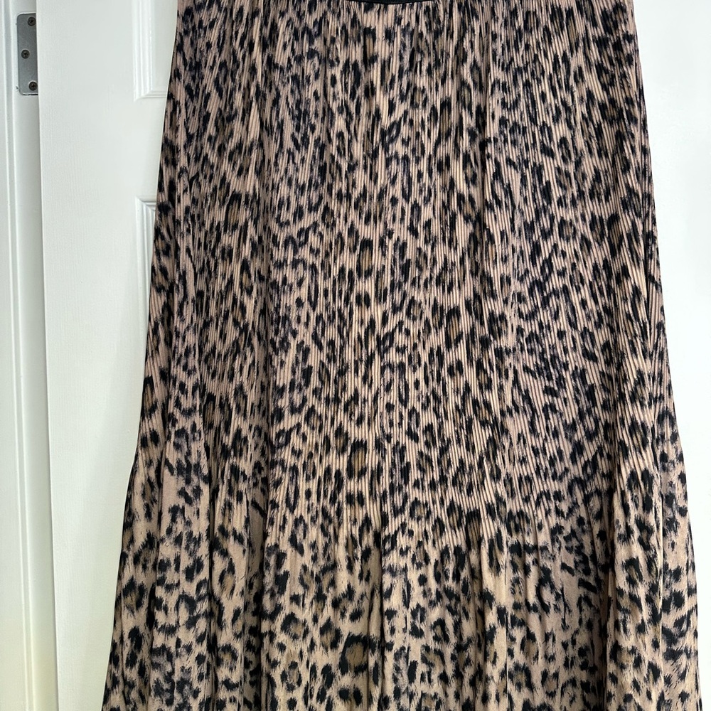 Adrianna Papell Animal Print Maxi Skirt, NWOT